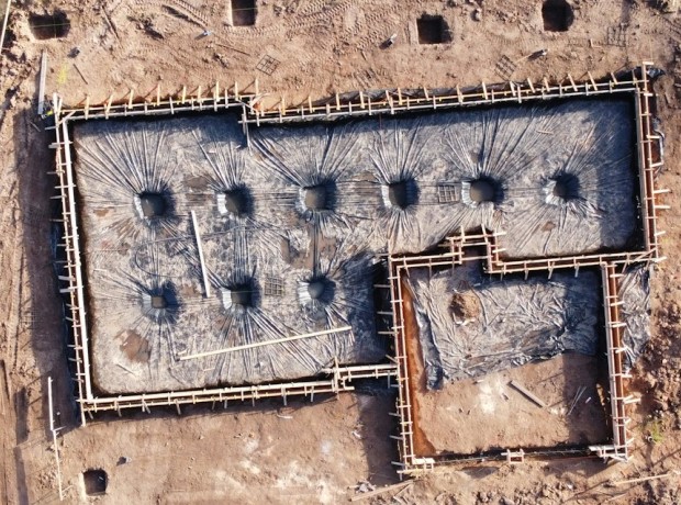 erdarbeiten - fundament - bauprojekt