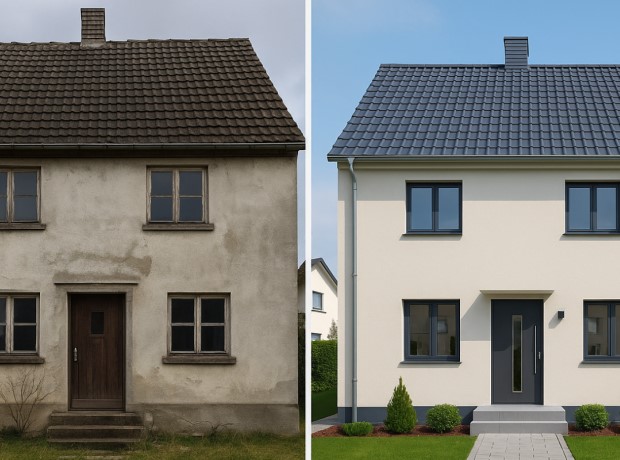 haussanierung - bauprojekt